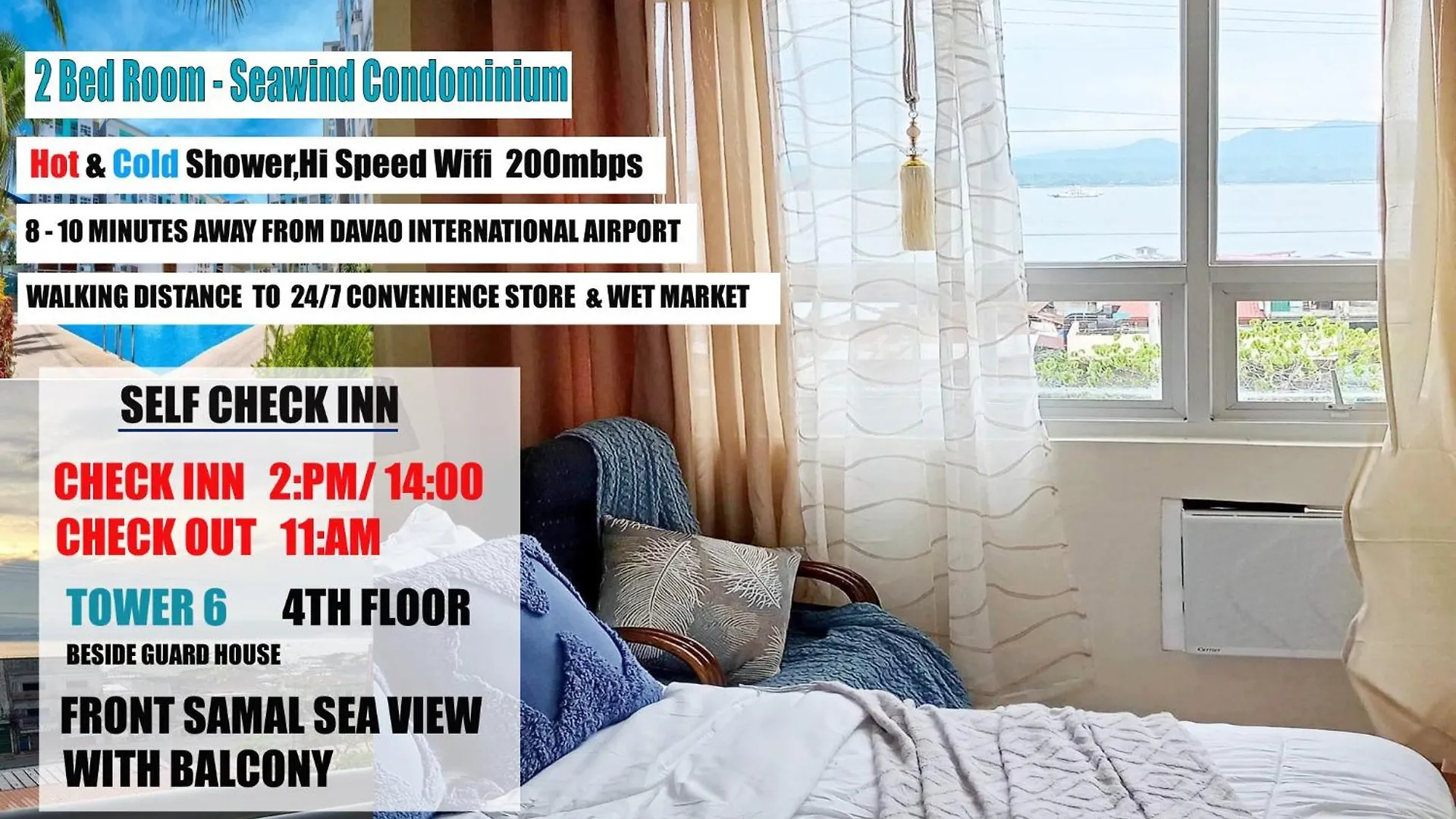 Davao City 4Th Floor - Sea View Of Seawind Condominium